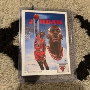 Michael Jordan 1991 NBA Properties The Collectors Choice Card Number #75